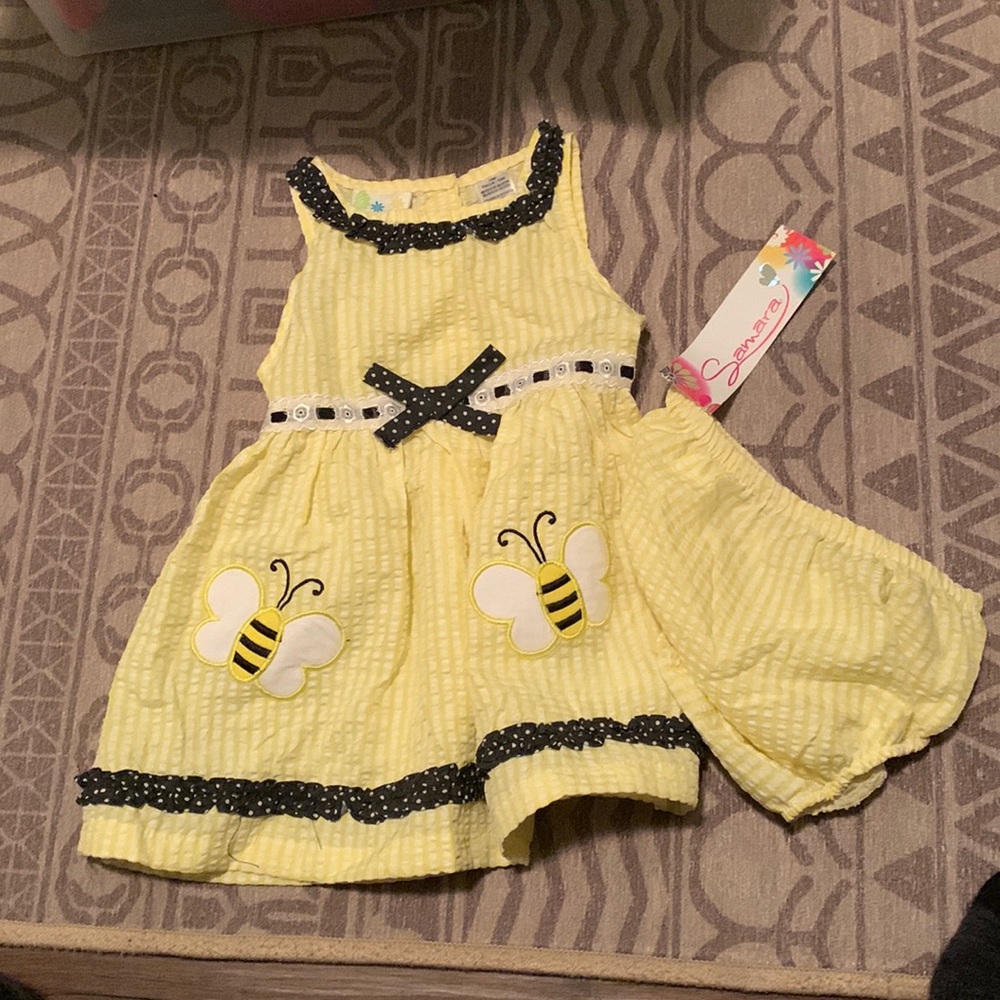 Girls Bee Dress and Bloomers
